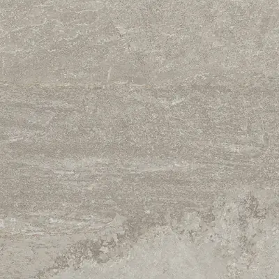 Textured slip-resistant grey stone-effect porcelain tile